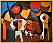 Uitvoering: Acryl op MDF, 75 x 60 cm, Niet beschikbaar