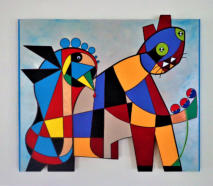 Uitvoering: Acryl op hout, 85 x 75 cm, Niet beschikbaar