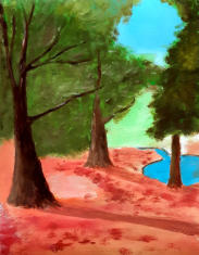 Uitvoering: Acryl op papier, 38 x 30 cm, Beschikbaar