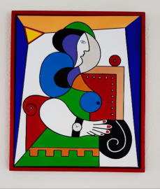 Uitvoering: Acryl op doek, Afmeting: 43x53 cm, Beschikbaar