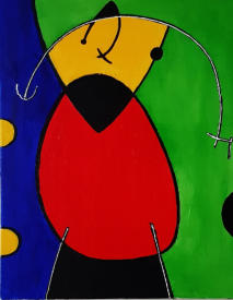 Uitvoering : Acryl op doek, Afmeting : 30 x 25 cm